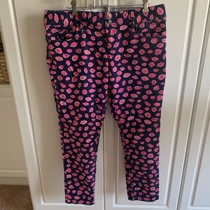 Crop jeans - Lilly Pulitzer lip print